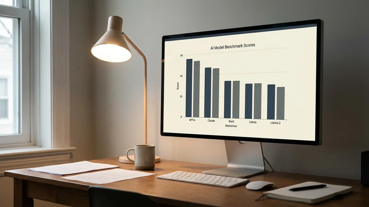 Benchmark scores comparing Claude Opus 4.6, GPT-4o, and Gemini Pro on reasoning tasks