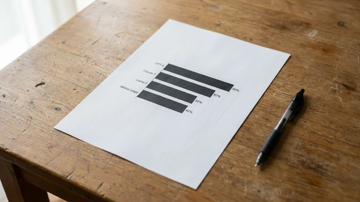 Benchmark comparison chart showing DeepSeek and Llama 4 performance scores