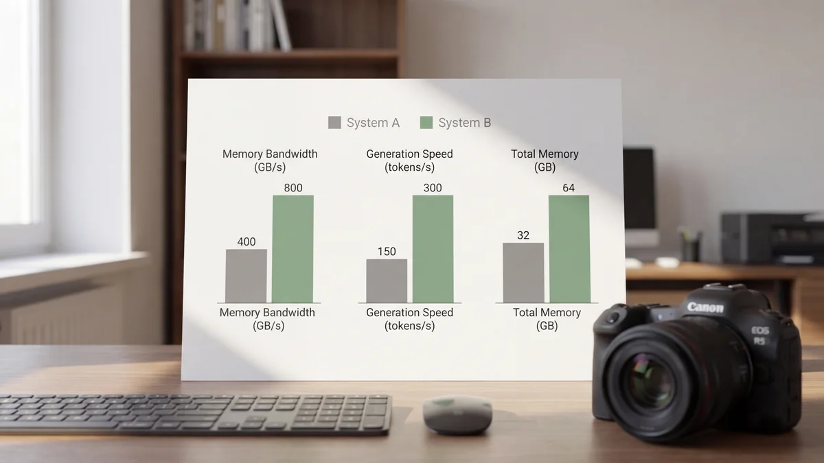 Bar chart comparing memory bandwidth