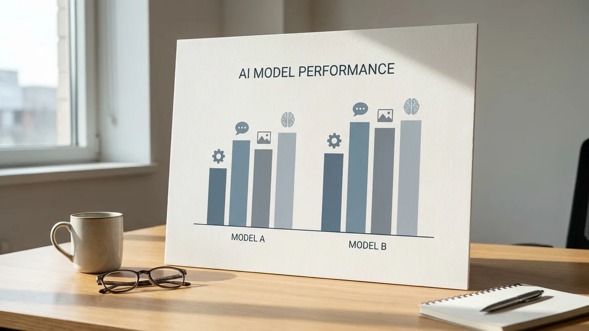 Bar chart comparing Grok 4.3 and Claude Fable 5 reasoning benchmark scores