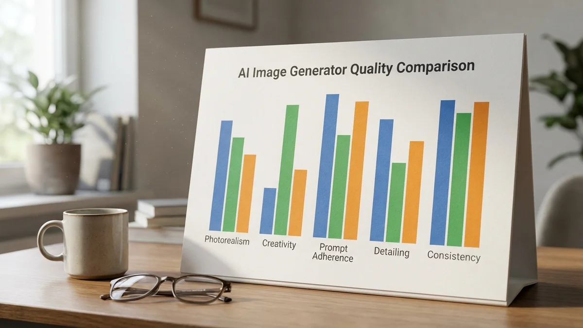 Bar chart showing quality scores for Midjourney